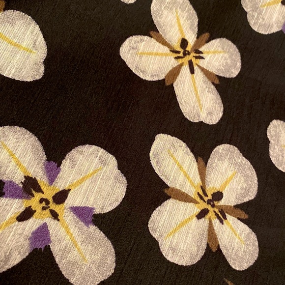 GLAM LOS ANGELES  | SHEER FLORAL BOHO RUFFLE SLEEVE BLOUSE - Picture 15 of 15